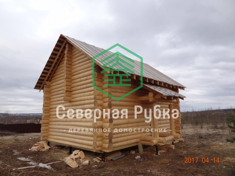 Дом 6,0х8,0 м. по индивидуальному проект ручная рубка